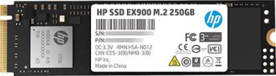 HPE 250GB EX900 M.2 NVMe PCIe 2100-1300MB SDD